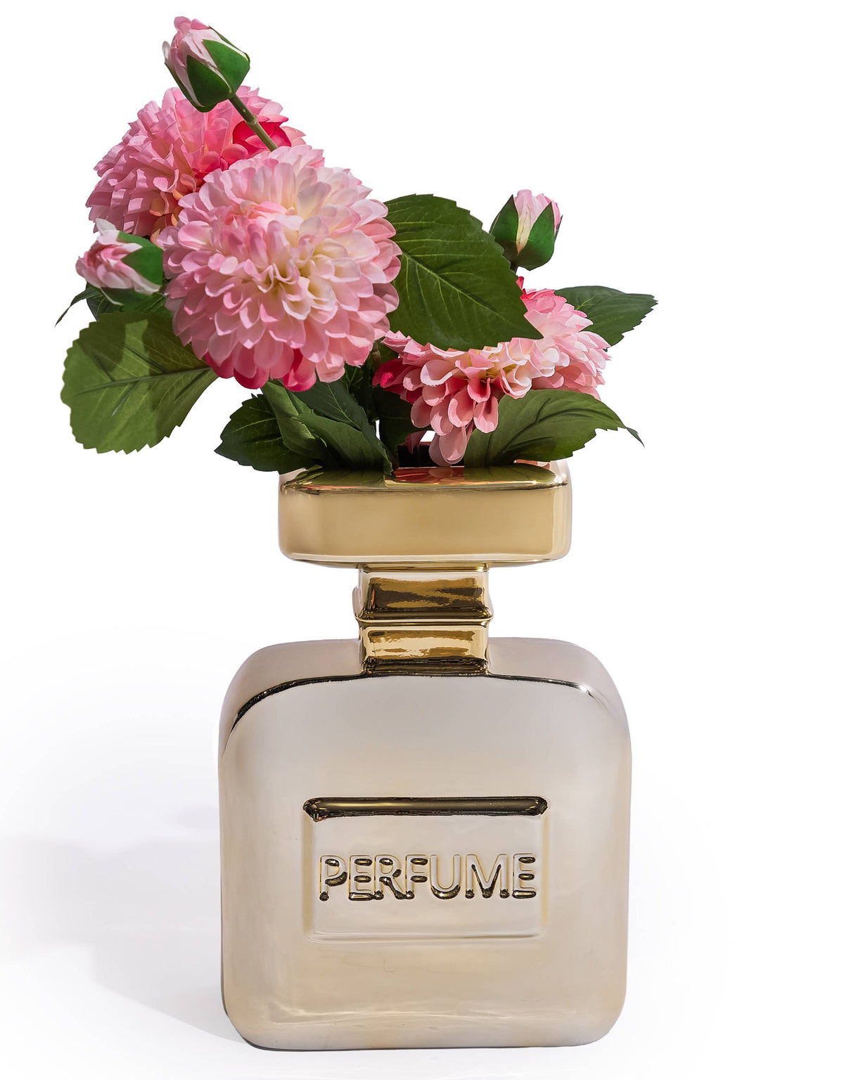 Electro Gold Perfume Bottle Vase