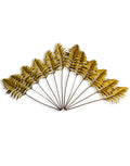 Metallic Gold Small Single Fern Leaf