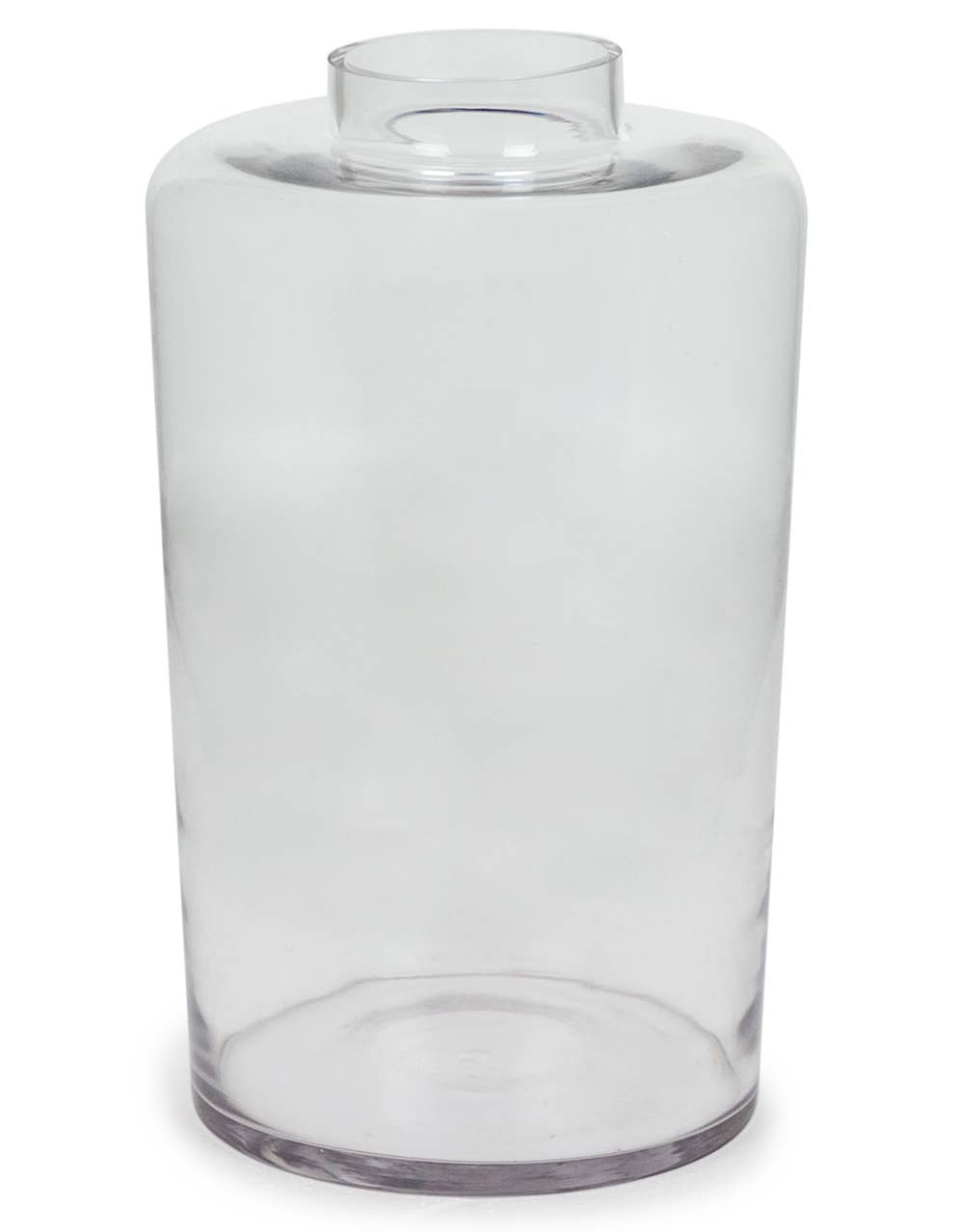Medium Clear Glass Jar Vase