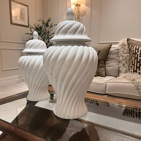 White Ginger Jars
