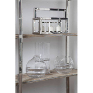 Silver 3 Shard Lantern Centrepiece