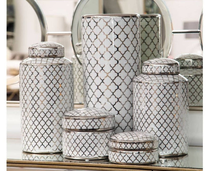 Silver & White Renne Ceramic Range