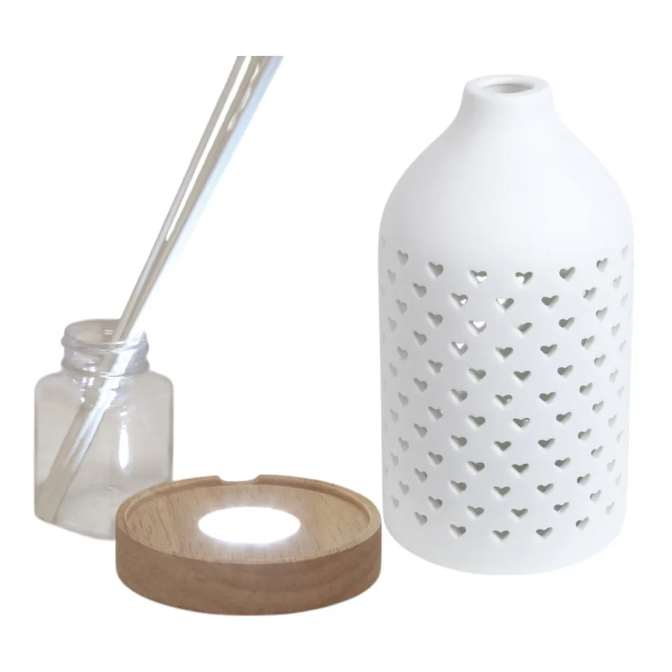 Led Heart print 100ml reed diffuser
