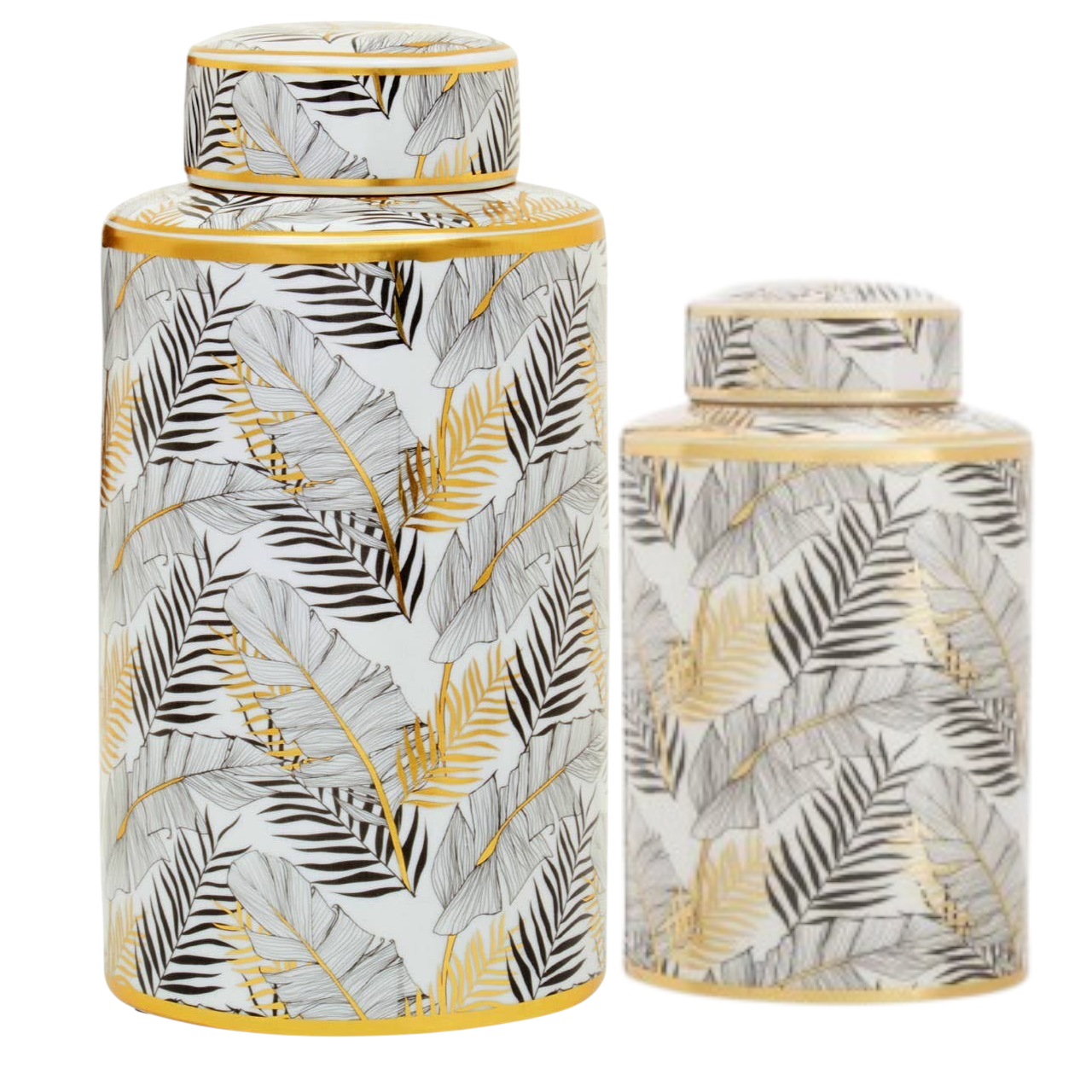 Doria Leaf Ginger Jar