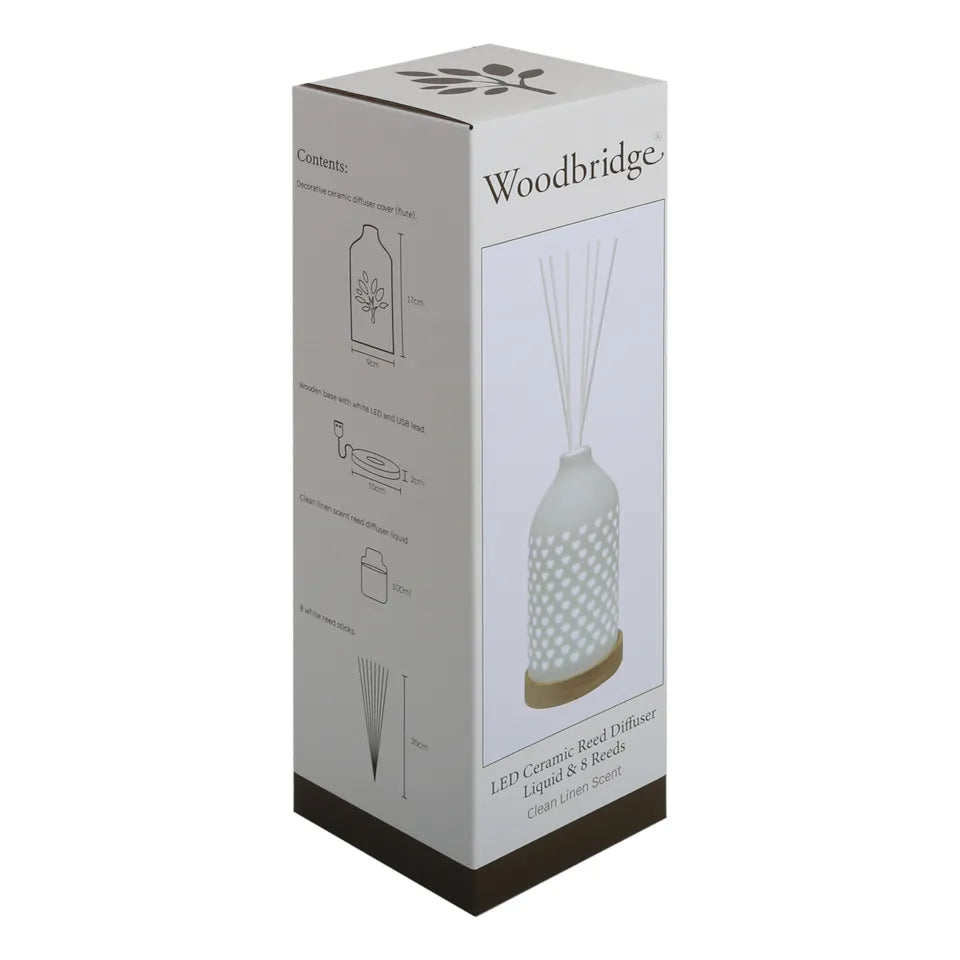Led Heart print 100ml reed diffuser