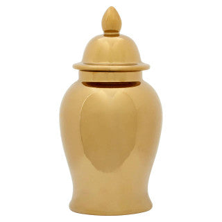 Large Gold Shiny Ginger Jar