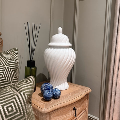 White Ginger Jars