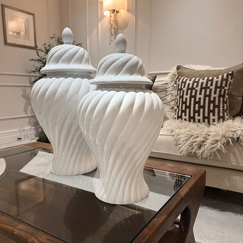 White Ginger Jars