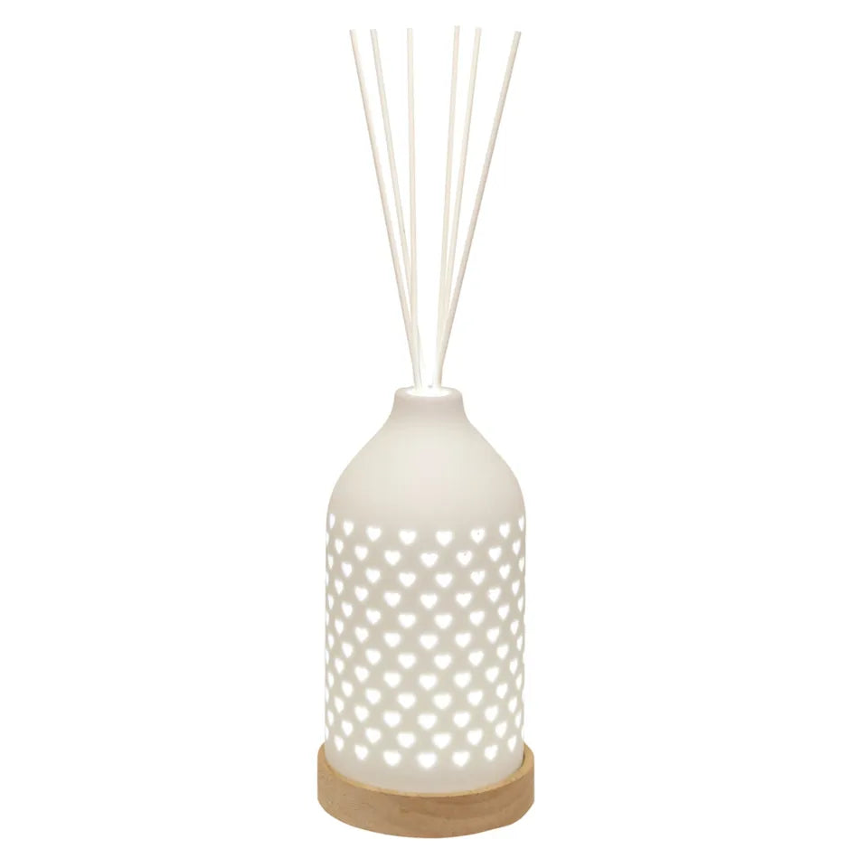Led Heart print 100ml reed diffuser
