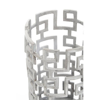 Silver Delphi Candle Hurricanes