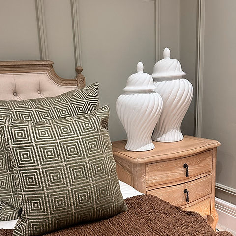White Ginger Jars