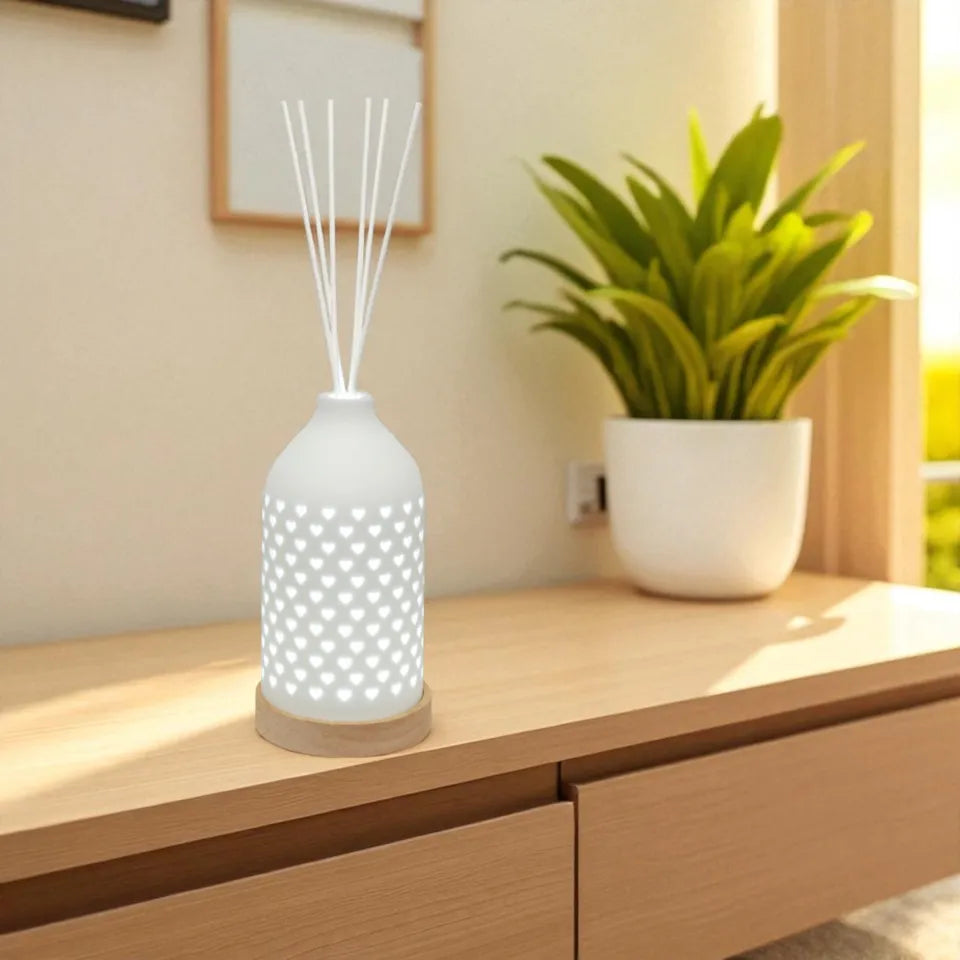 Led Heart print 100ml reed diffuser