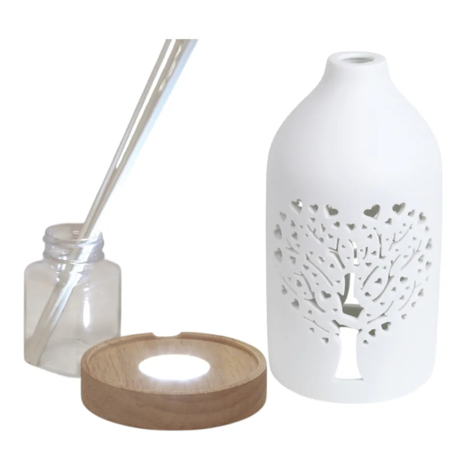 Led 100 ml diffuser tree of life design