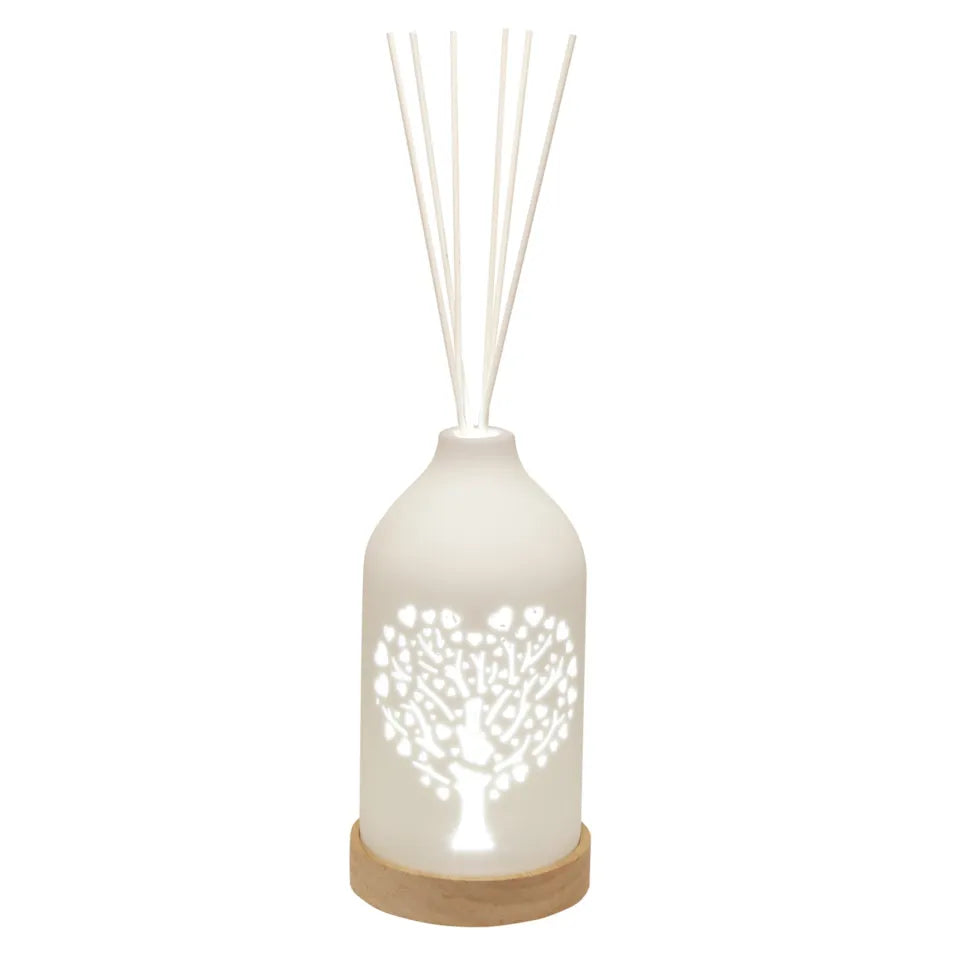 Led 100 ml diffuser tree of life design