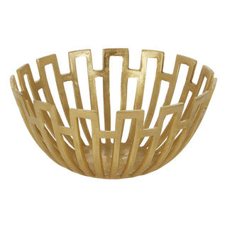 Gold Delphi Aliminium Bowl