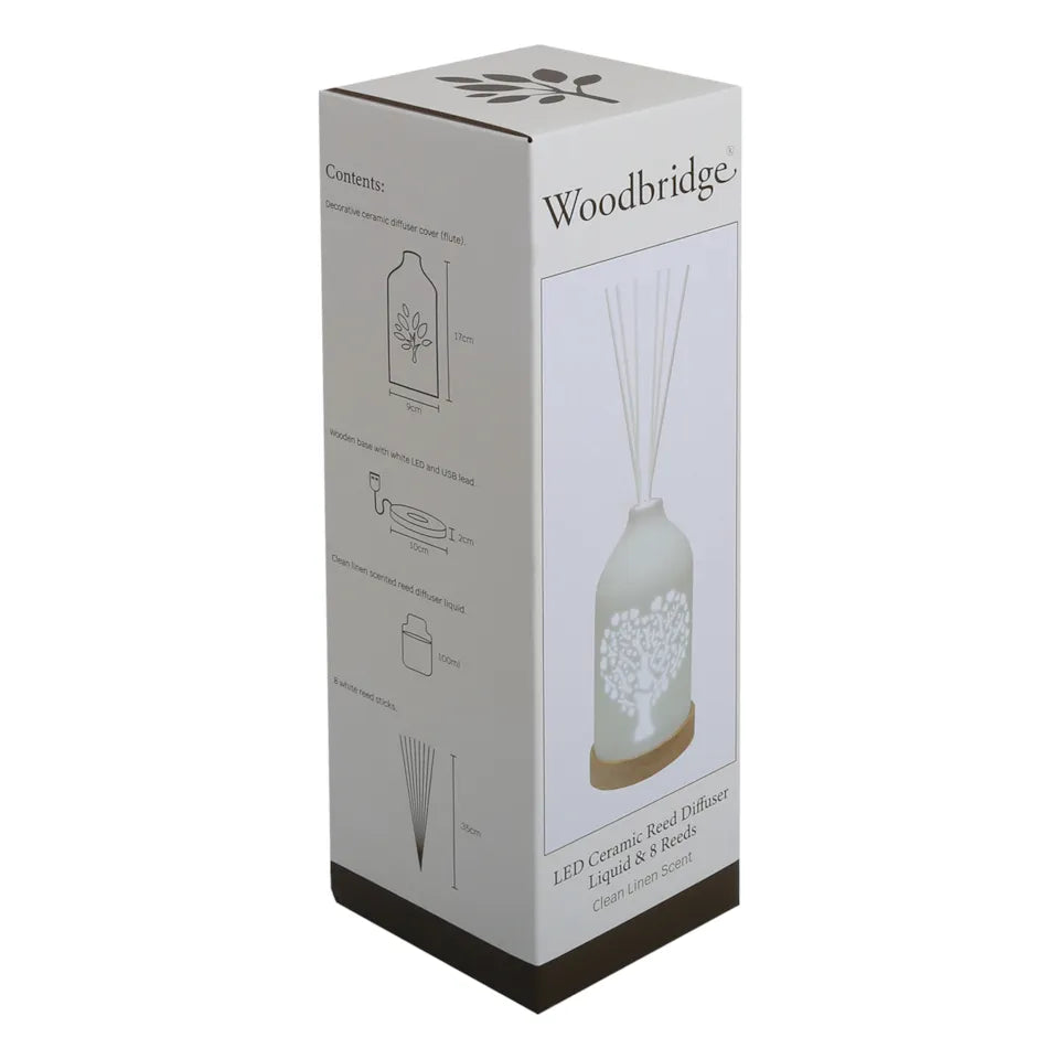 Led 100 ml diffuser tree of life design